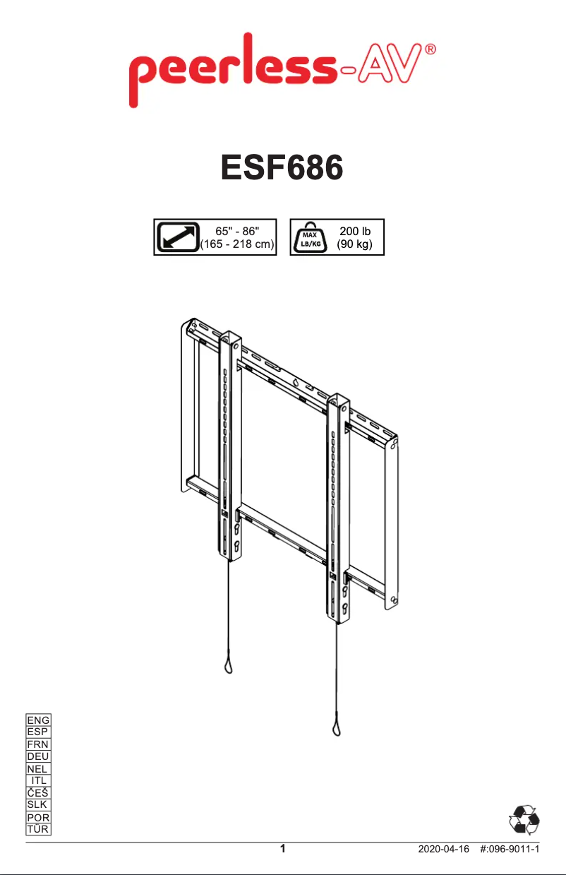 Imagen de la primera página del manual del dispositivo ESF686