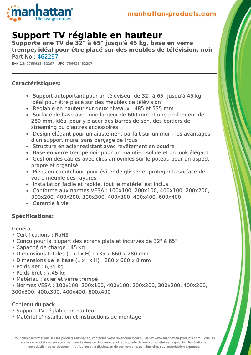 Image de la première page du manuel de l'appareil 462297