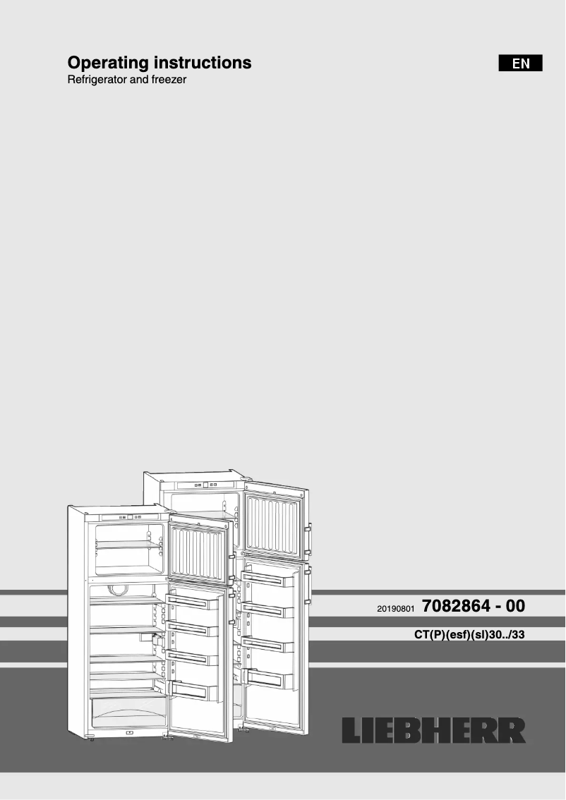 Page n°1 - Manuel utilisateur Liebherr CTP 3016 Comfort