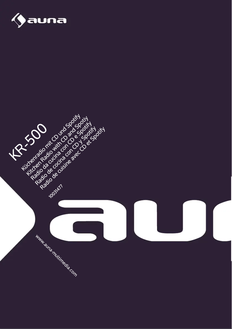 Image de la première page du manuel de l'appareil KR-500 CD