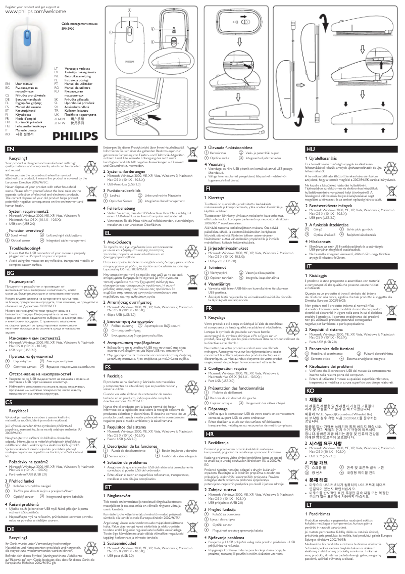 Image de la première page du manuel de l'appareil SPM5900