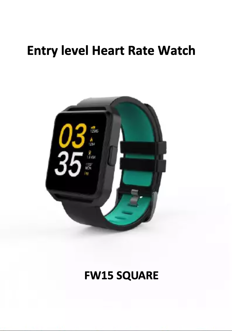 Page 1 de la notice Manuel utilisateur MaxCom Fitgo FW 15 Square