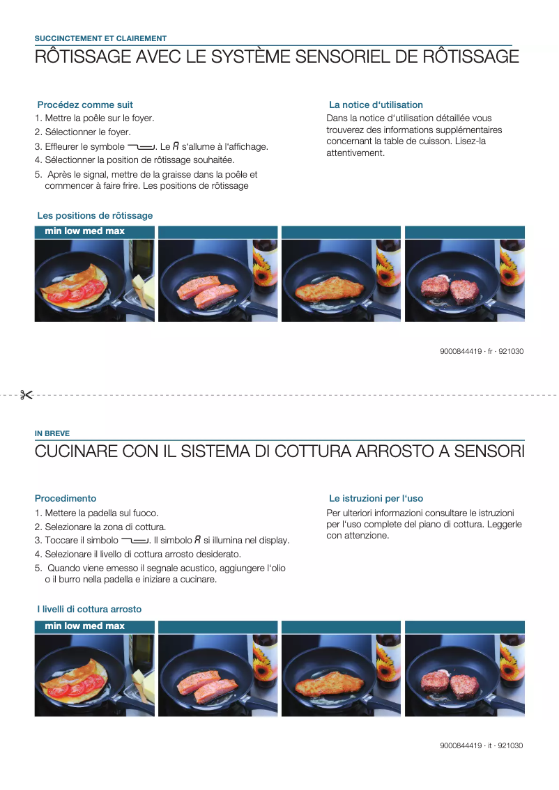 Page 1 de la notice Mode d'emploi Bosch PIM845F27E