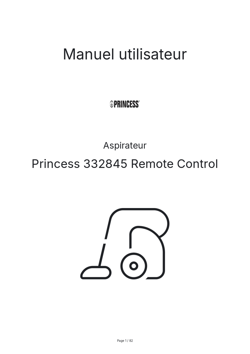 Image de la première page du manuel de l'appareil 332845 Remote Control