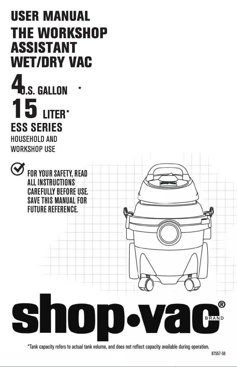 Image de la première page du manuel de l'appareil ESSSQ550