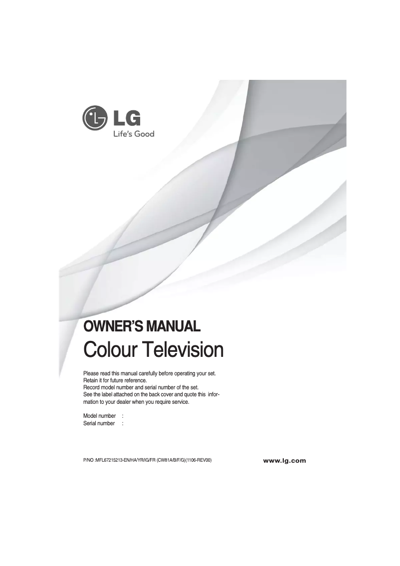 Page 1 de la notice Manuel utilisateur LG 15FC2RB