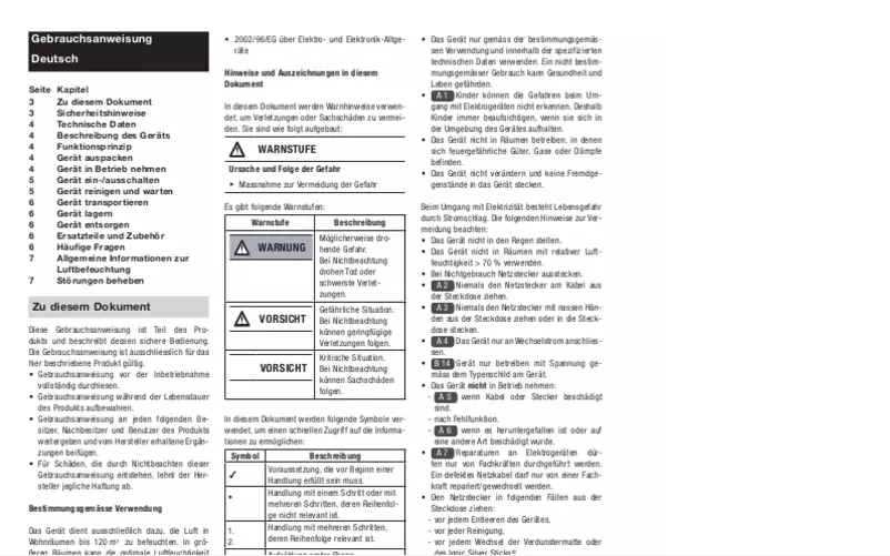 Page 1 de la notice Manuel utilisateur Air-O-Swiss E2441