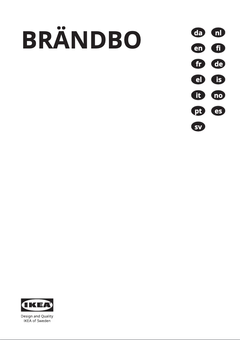 Image de la première page du manuel de l'appareil BRÄNDBO 605.576.56