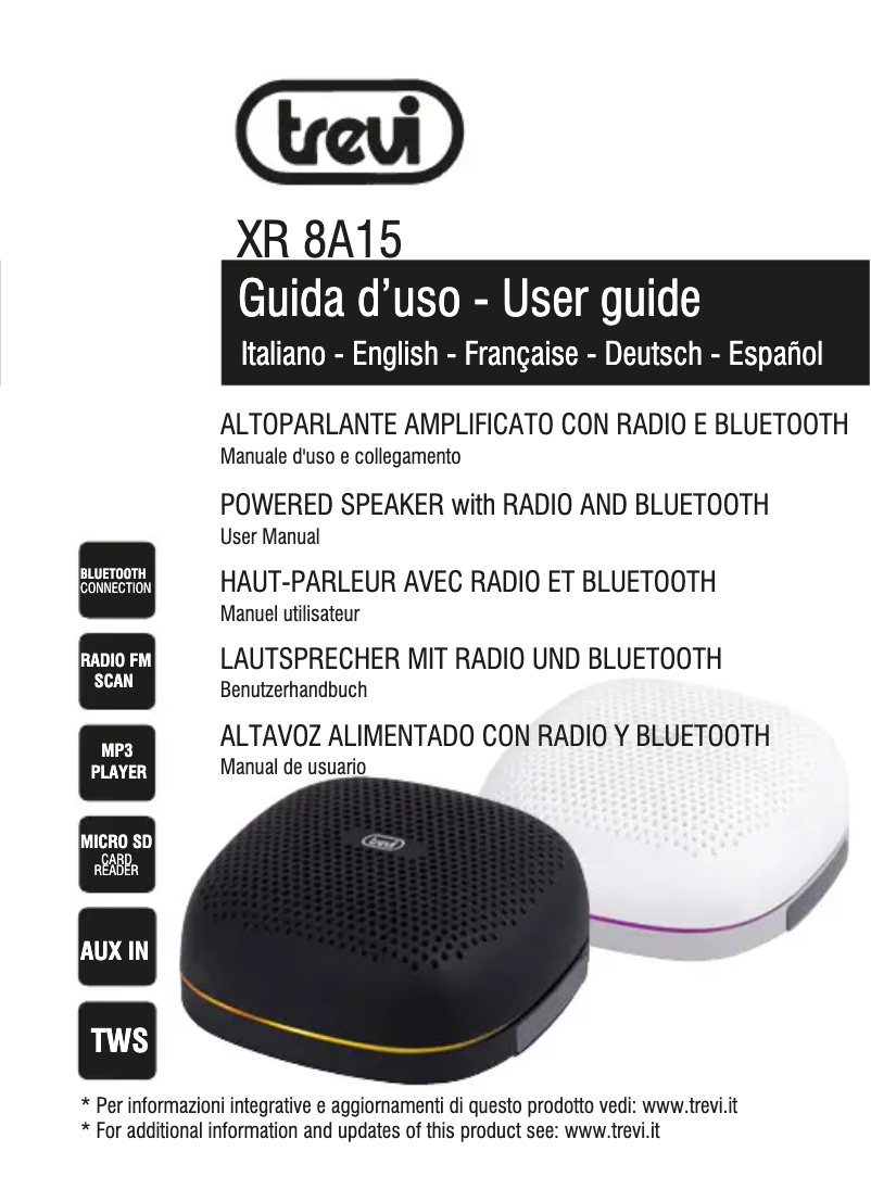 Image de la première page du manuel de l'appareil XR 8A15