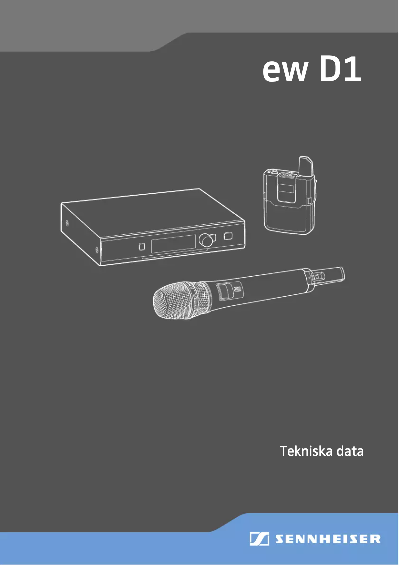 Image de la première page du manuel de l'appareil ew D1-835-S