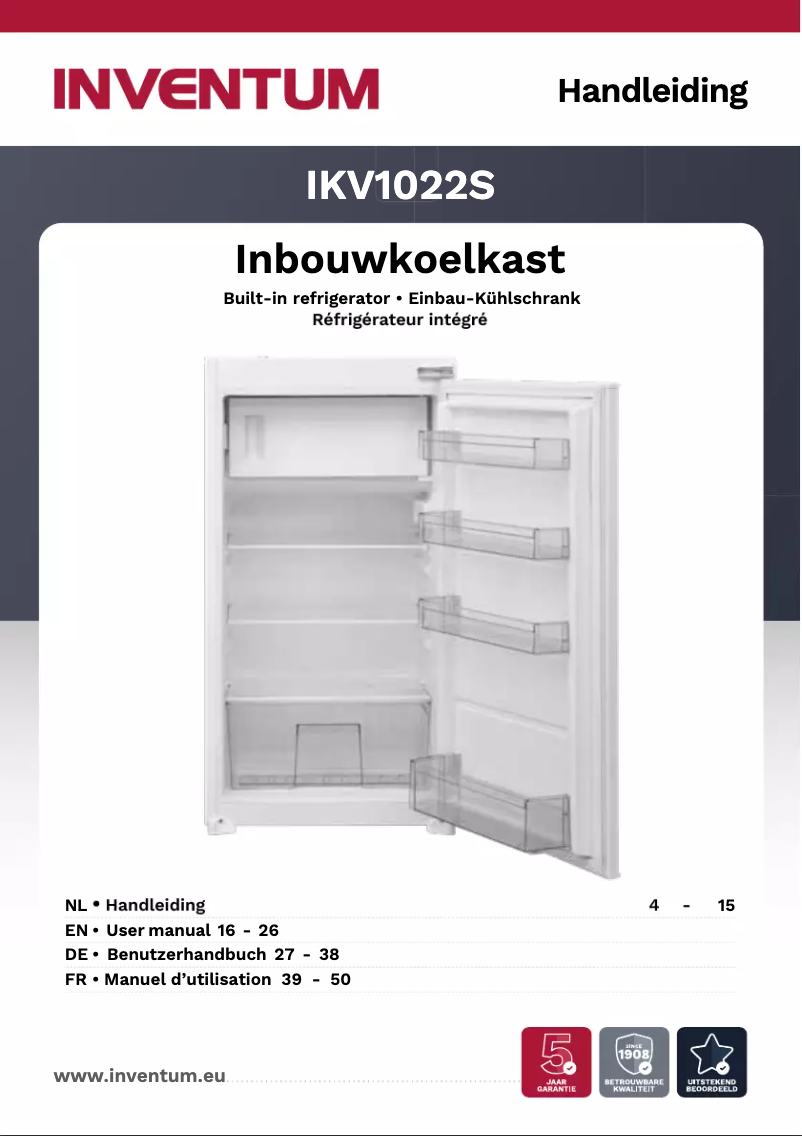 Página 1 del manual Manual de usuario Inventum IKV1022S