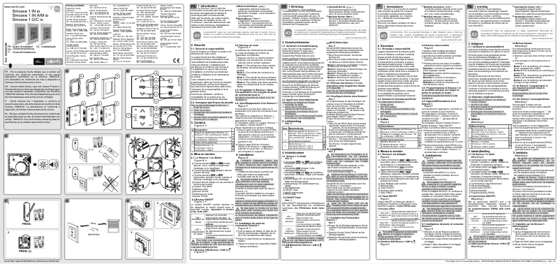 Image de la première page du manuel de l'appareil Smoove 1 IN io