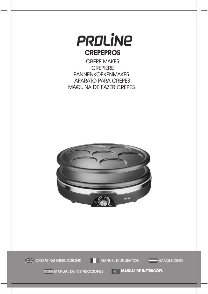 Page 1 de la notice Manuel utilisateur Proline CREPEPROS