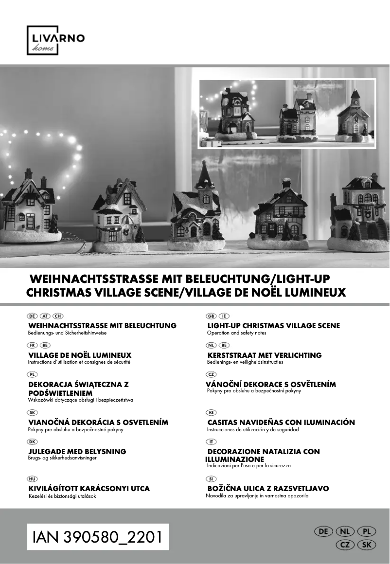 Page 1 de la notice Manuel utilisateur Livarno Lux IAN 390580