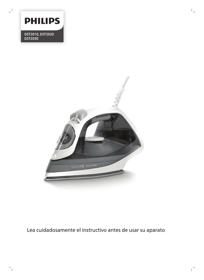 Page n°1 - Manuel utilisateur Philips 2000 Series DST2020