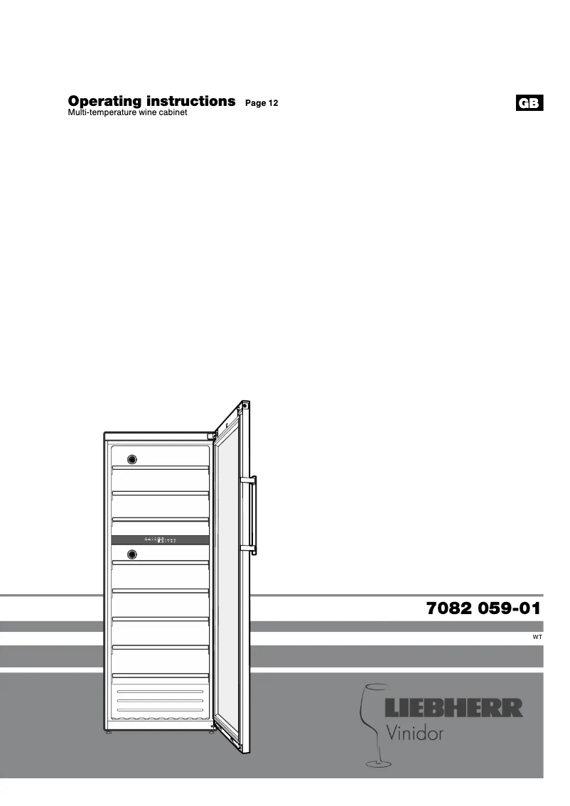 Image de la première page du manuel de l'appareil WTes 5972 Vinidor