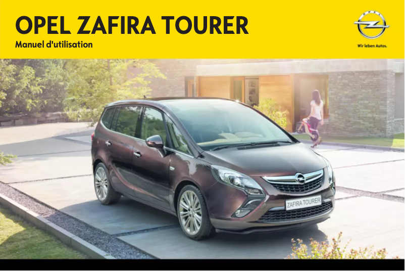 Page 1 de la notice Manuel utilisateur Opel Zafira Tourer (2012)