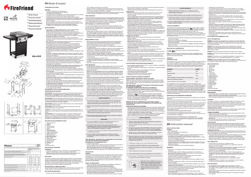 Page n°1 - Manuel utilisateur Campart BQ-6392F
