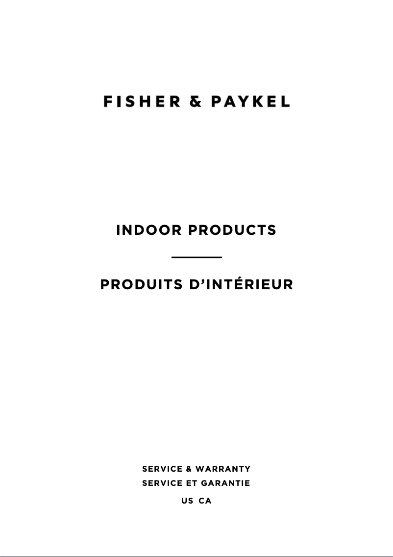 Page 1 de la notice Mode d'emploi Fisher & Paykel WDV230N