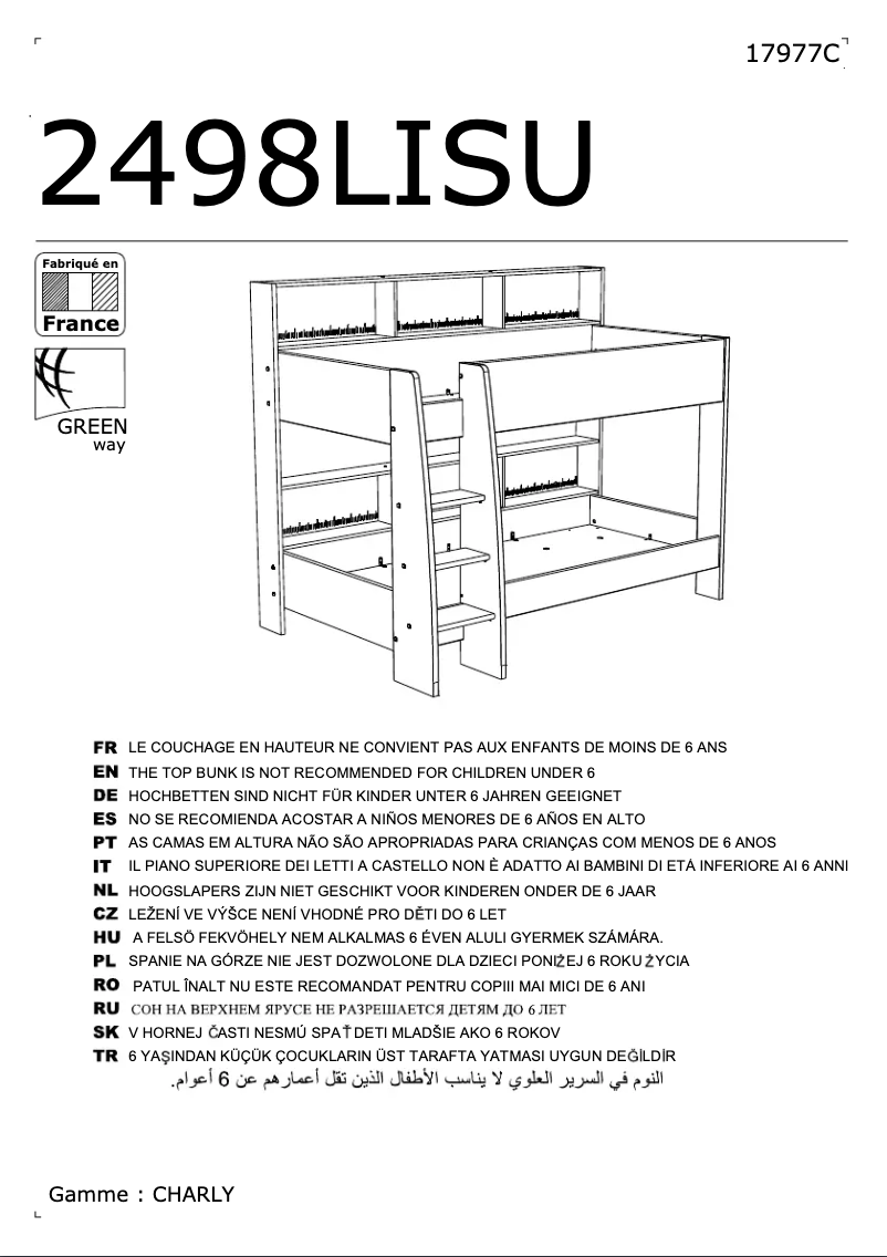 Page n°1 - Manuel utilisateur Parisot Charly 2498LISU
