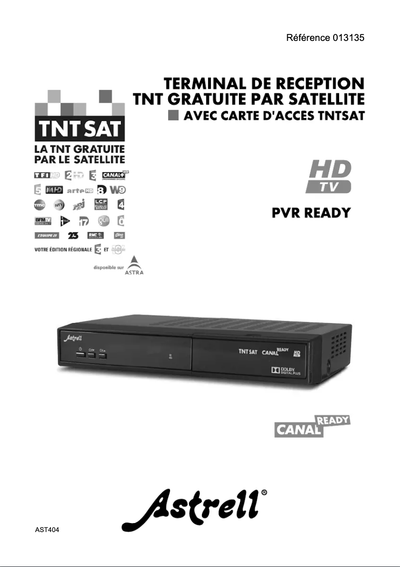 Page n°1 - Manuel utilisateur Astrell AST404 013135