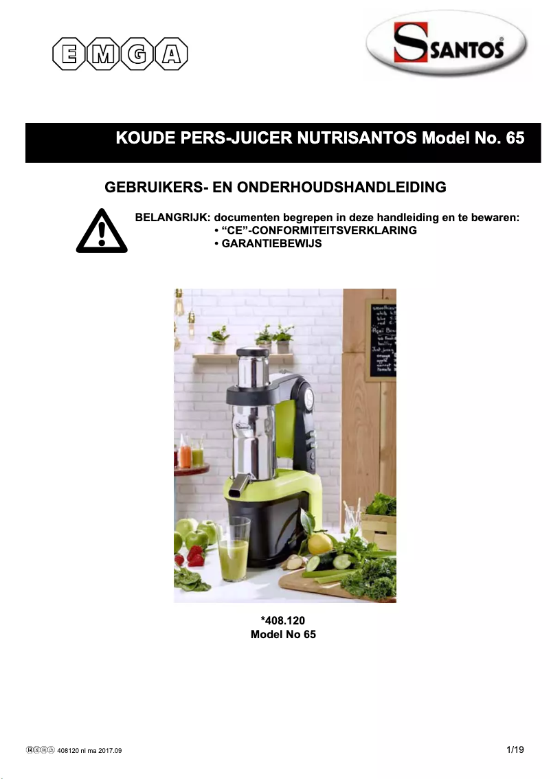 Image de la première page du manuel de l'appareil N° 65