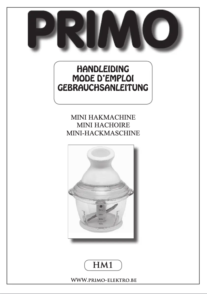 Page n°1 - Manuel utilisateur Primo HM1