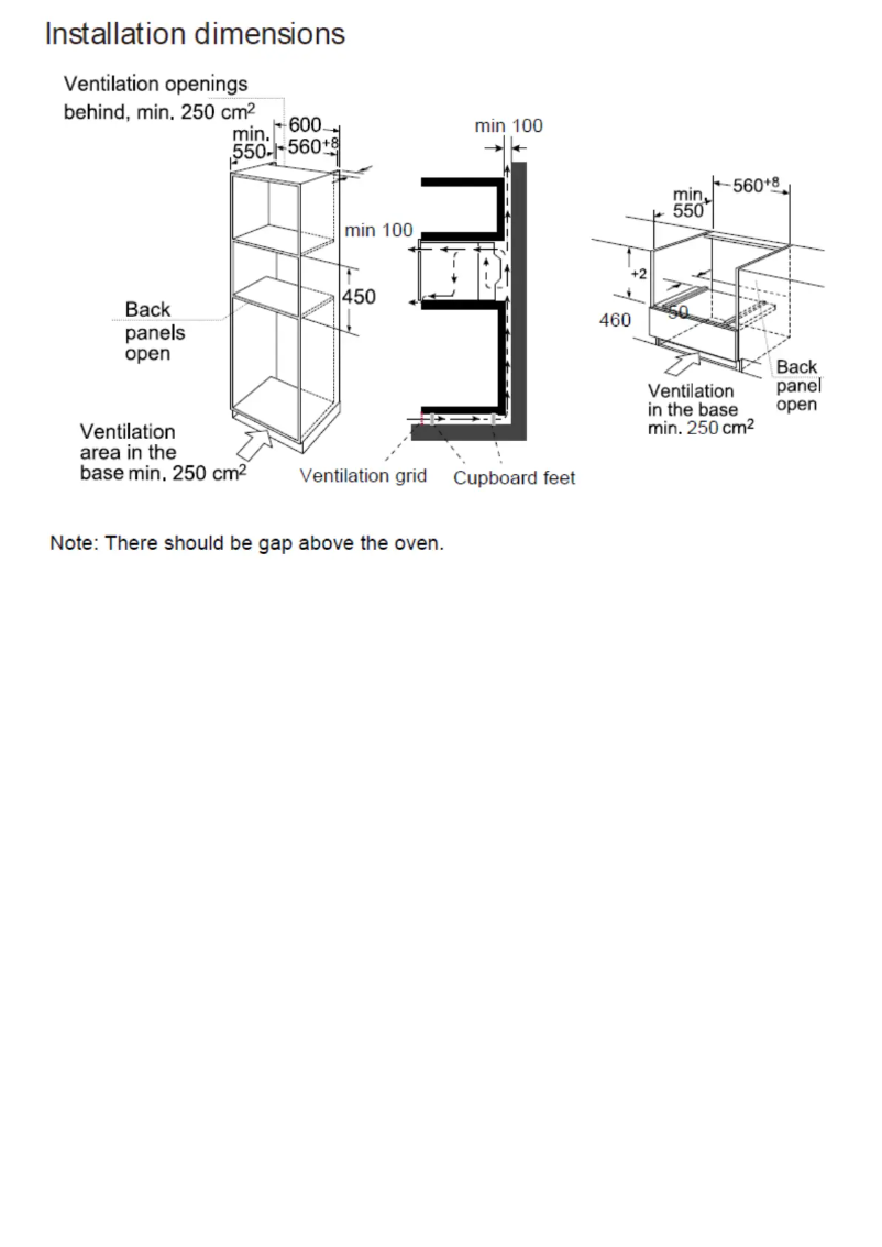Page 1 de la notice Guide d'installation Rosieres RFVS 580X