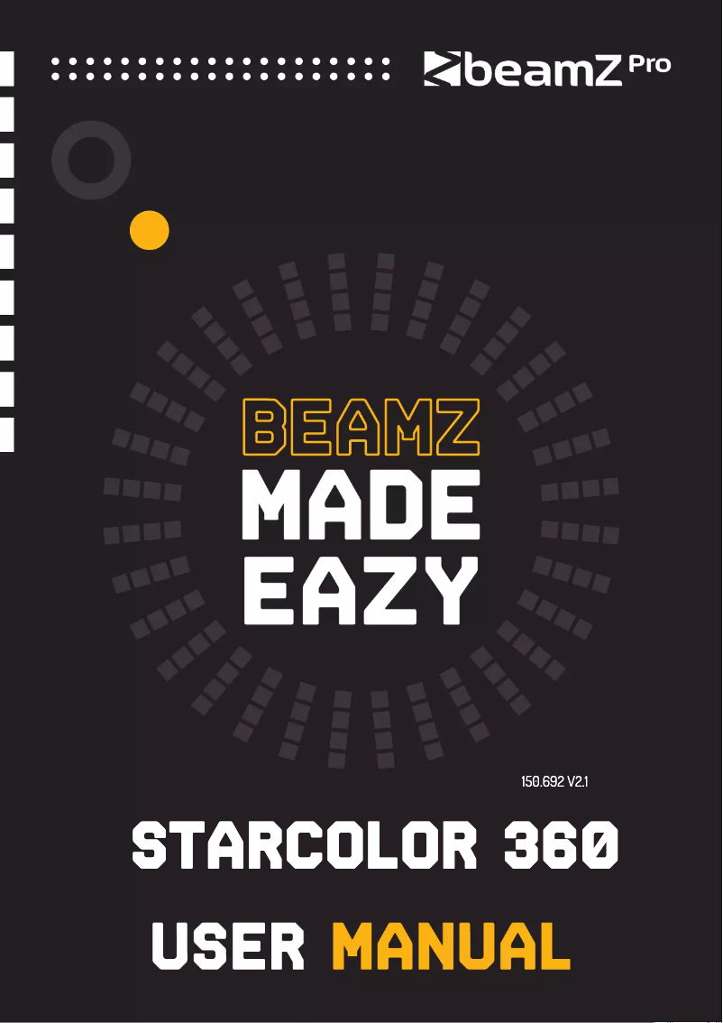 Page n°1 - Manuel utilisateur BeamZ Star-Color 360
