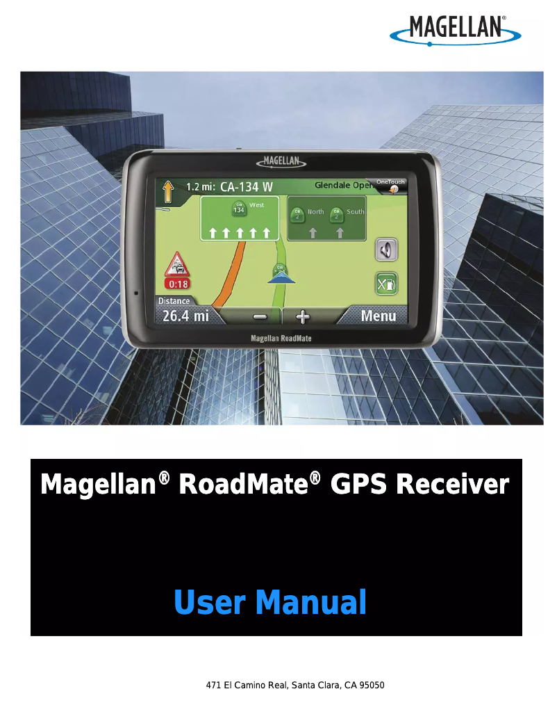 Page n°1 - Manuel utilisateur Magellan RoadMate 2120T