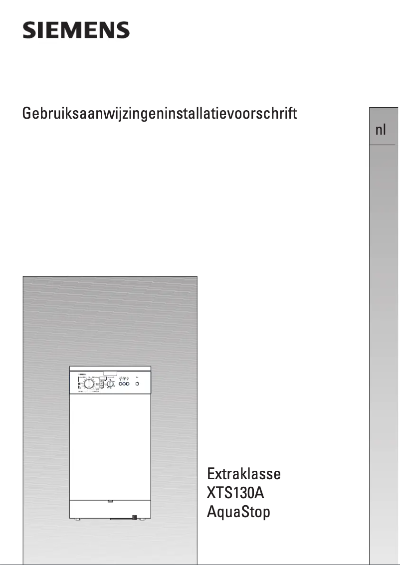 Page 1 de la notice Manuel utilisateur Siemens WXTS130