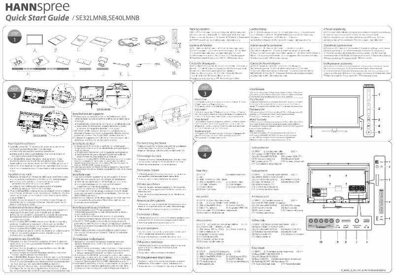 Page 1 de la notice Manuel utilisateur Hannspree SE40L