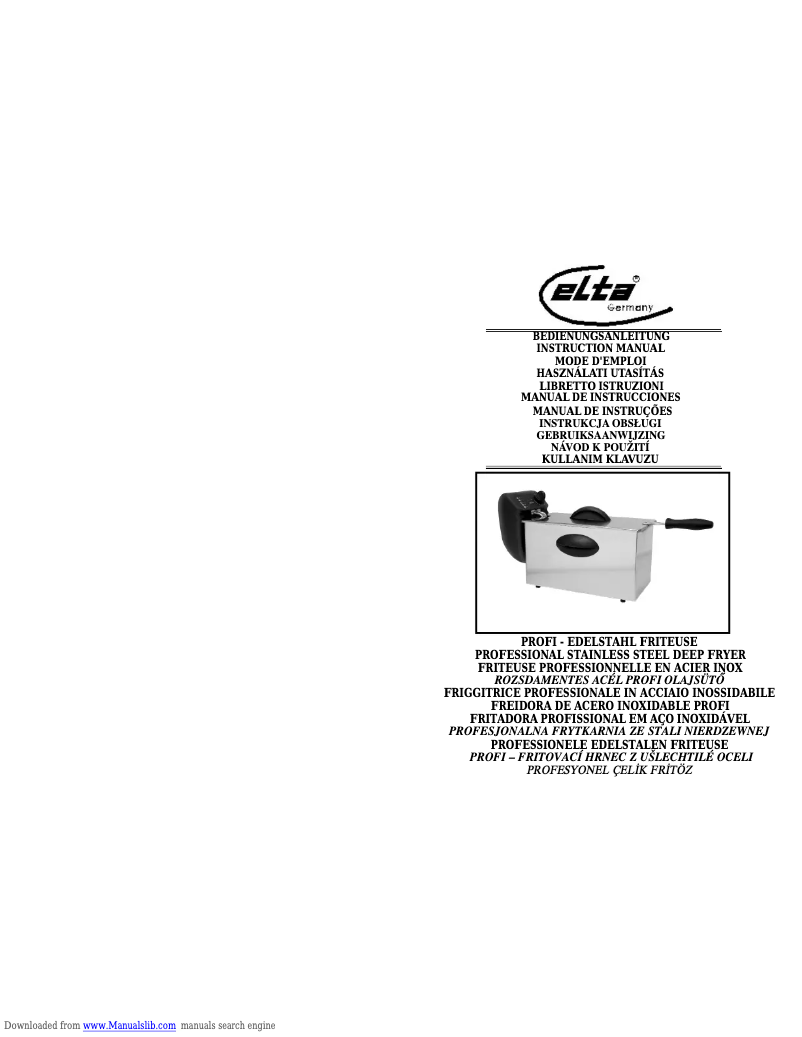 Página 1 del manual Manual de usuario Elta FT250