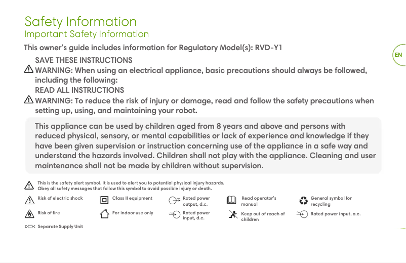 Page 1 de la notice Manuel utilisateur iRobot Roomba i3554