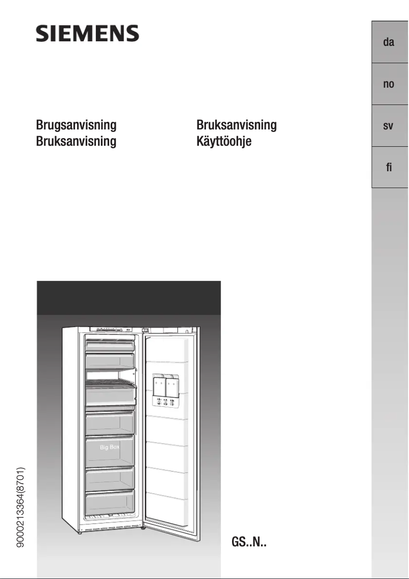 Page n°1 - Manuel utilisateur Siemens GS32NV01