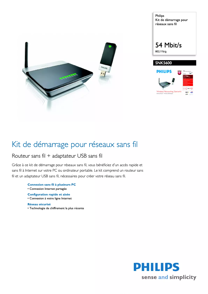 Image de la première page du manuel de l'appareil SNK5600