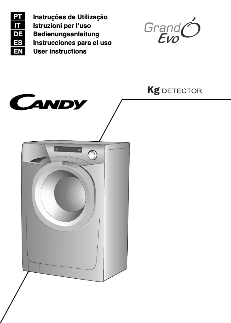 Page n°1 - Manuel utilisateur Candy EVO 1283D3/1-S