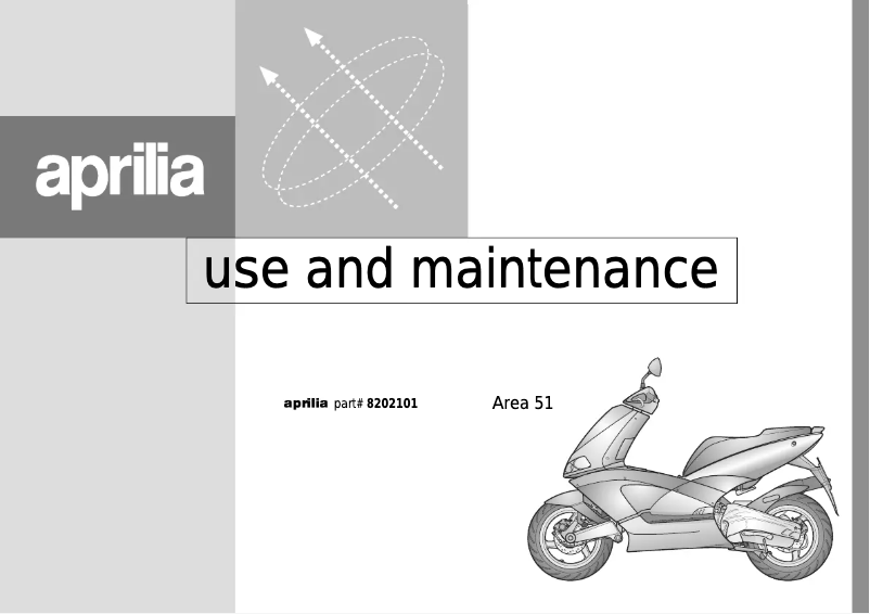 Page 1 de la notice Manuel utilisateur Aprilia Area 51 (1998)