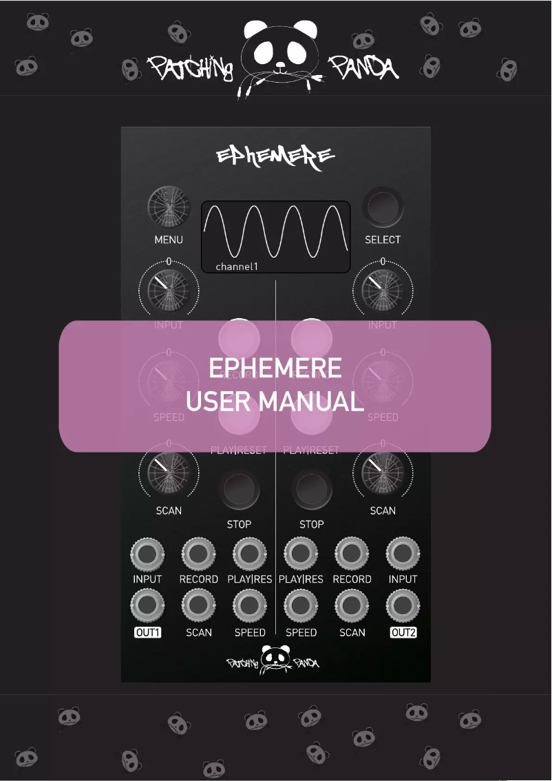 Image de la première page du manuel de l'appareil Ephemere