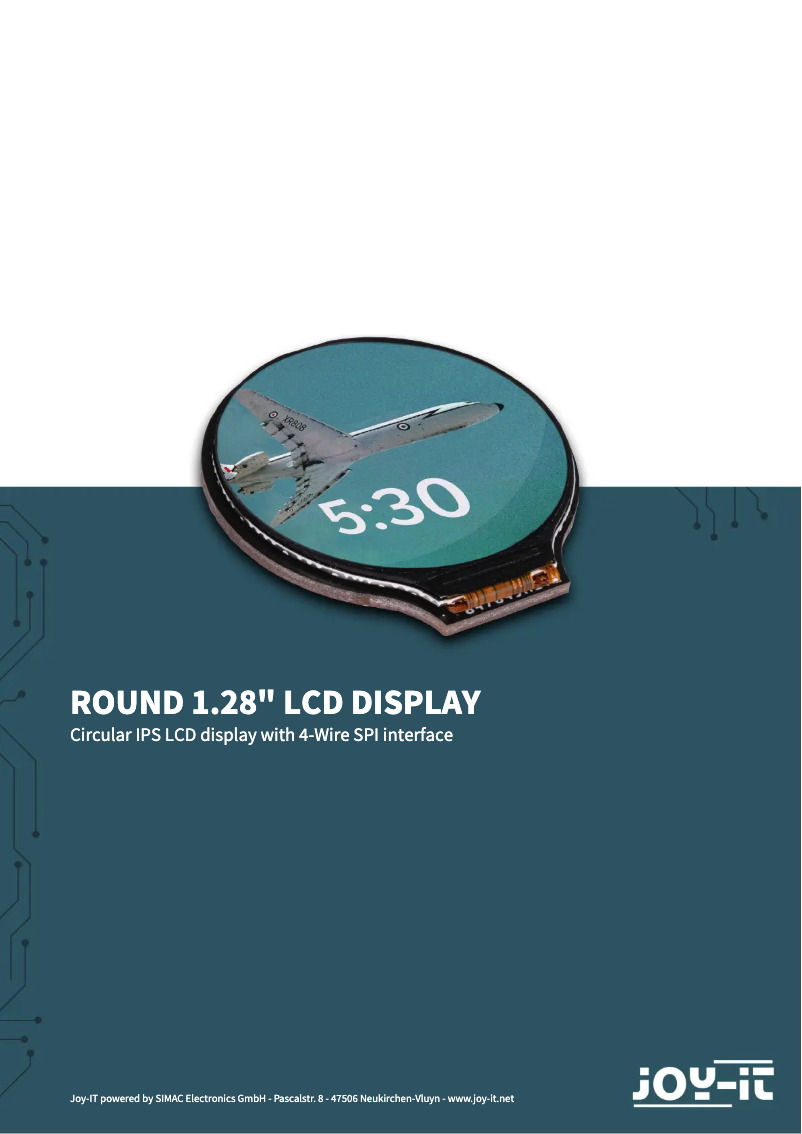 Image de la première page du manuel de l'appareil SBC-LCD1.28R