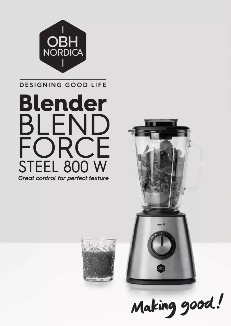 Page n°1 - Manuel utilisateur OBH Nordica Blendforce