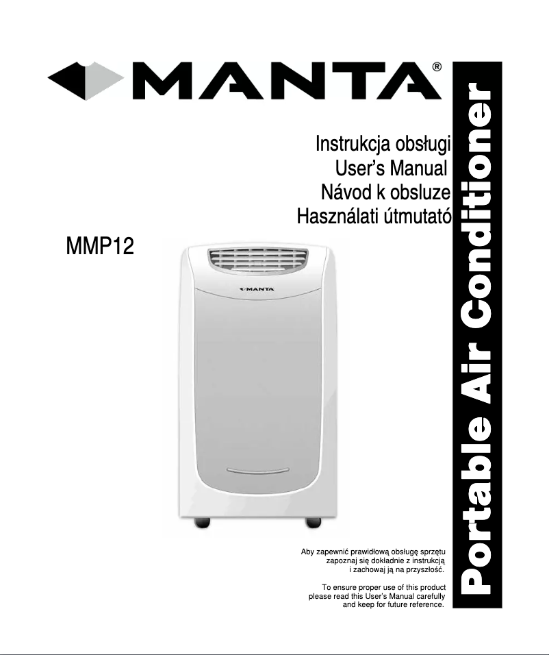 Page 1 de la notice Manuel utilisateur Manta MMP12