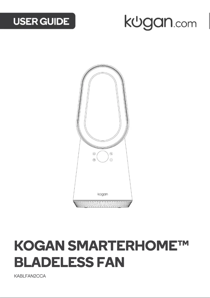 Page 1 de la notice Manuel utilisateur Kogan KABLFAN2CCA