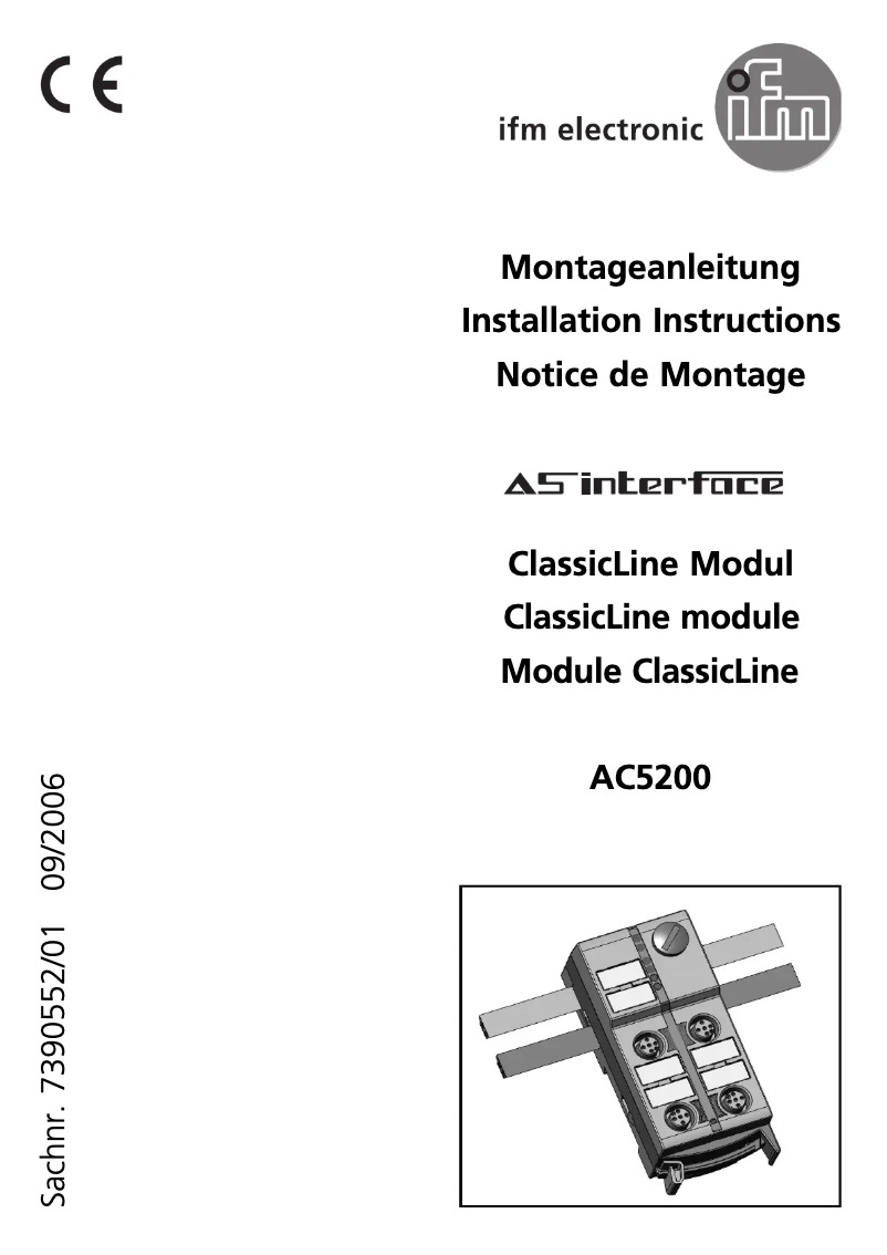 Image de la première page du manuel de l'appareil AC5200