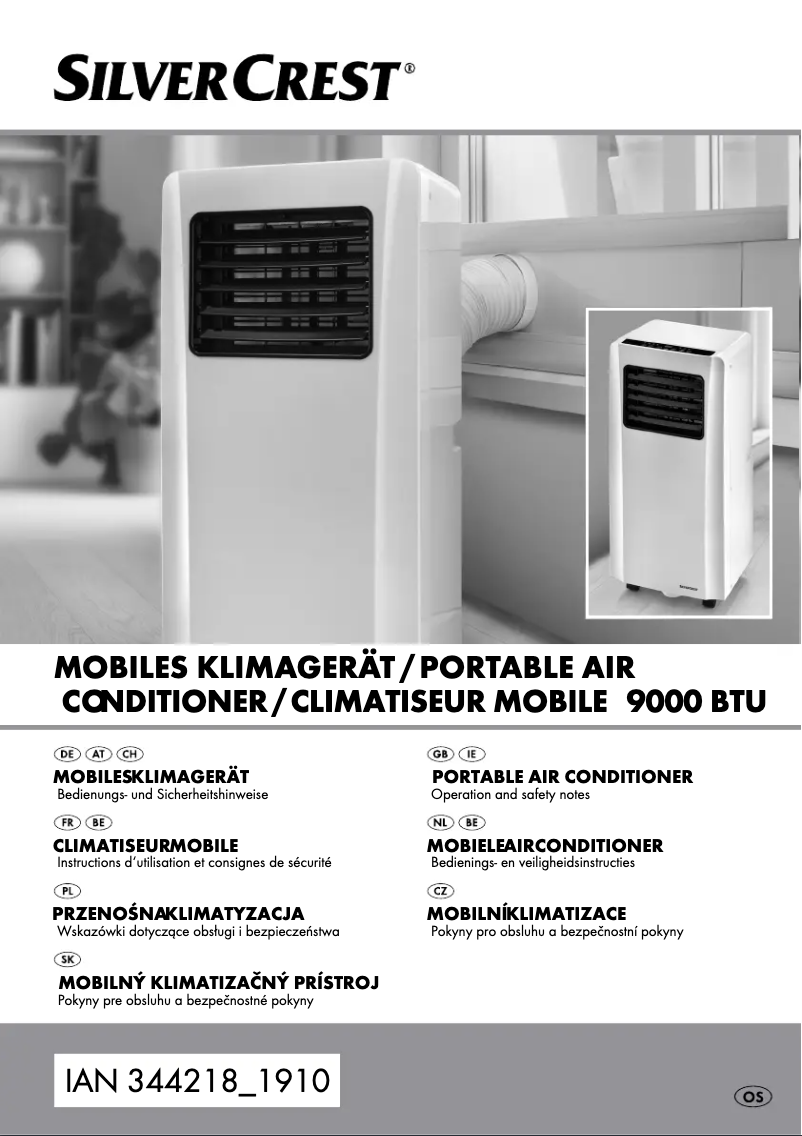 Page 1 de la notice Manuel utilisateur SilverCrest MOBILE 9000 BTU