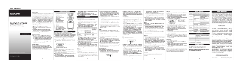 Page 1 de la notice Manuel utilisateur Magnavox MMA3683n