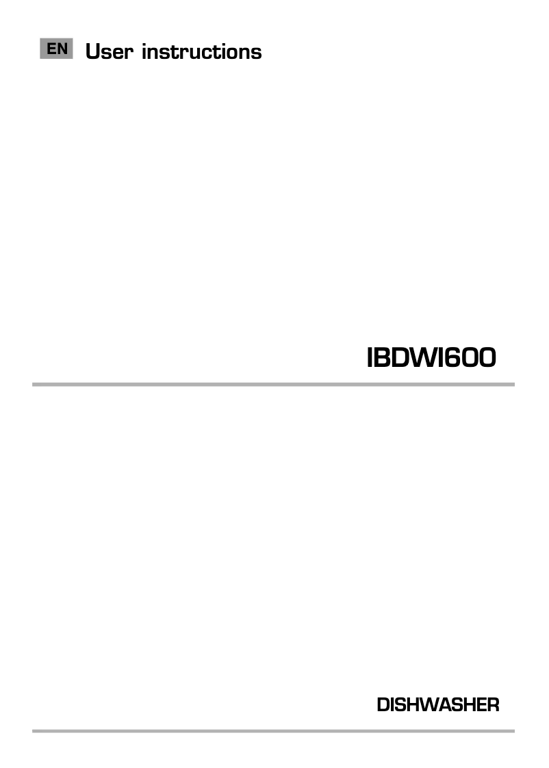 Page 1 de la notice Manuel utilisateur Iberna IBDWI 600