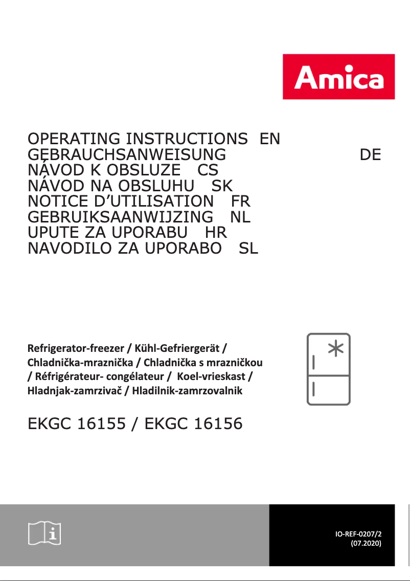 Page n°1 - Manuel utilisateur Amica EKGC 16156