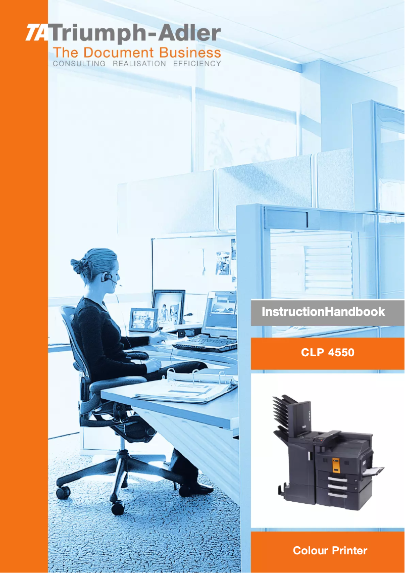 Page 1 de la notice Manuel utilisateur Triumph-Adler CLP 4550
