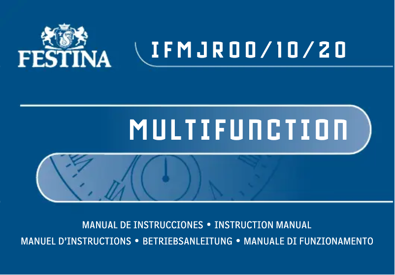 Page 1 de la notice Manuel utilisateur Festina IFM JR 00